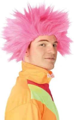 Overig Pruik Electric Shock Roze