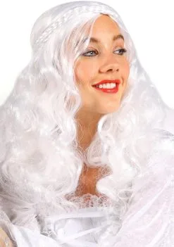 Overig Pruik Engel Wit Luxe