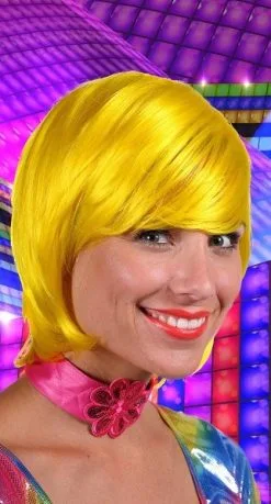 Overig Pruik Larissa Luxe Geel
