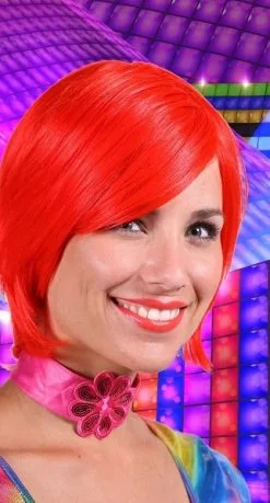 Overig Pruik Larissa Luxe Rood