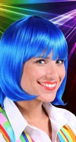 Overig Pruik Lola Luxe Blauw