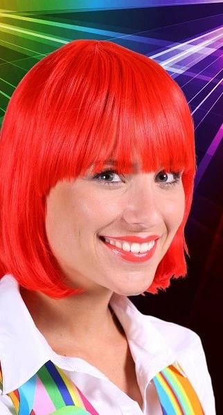 Overig Pruik Lola Luxe Rood