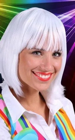 Overig Pruik Lola Luxe Wit