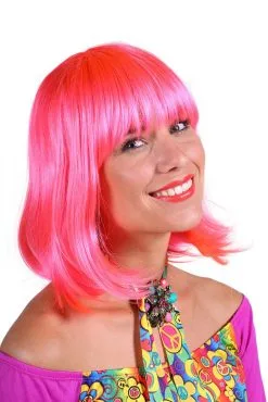 Overig Pruik Samantha Luxe Roze