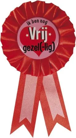 Overig Rozet Vrijgezel(-lig) Roze