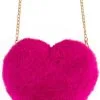 Overig Tasje Hart Pluche Pink