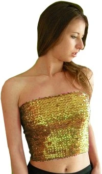 Overig Top/Rokje Pailletten Goud