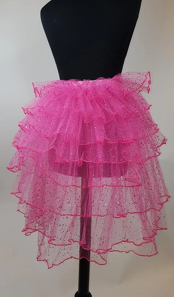 Overig Tule Rokje Burlesque Pink Met Glitter - Afbeelding 2