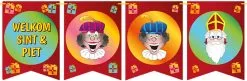 Overig Vlaggenlijn Welkom Sint & Piet Vaandel Karton (6m)