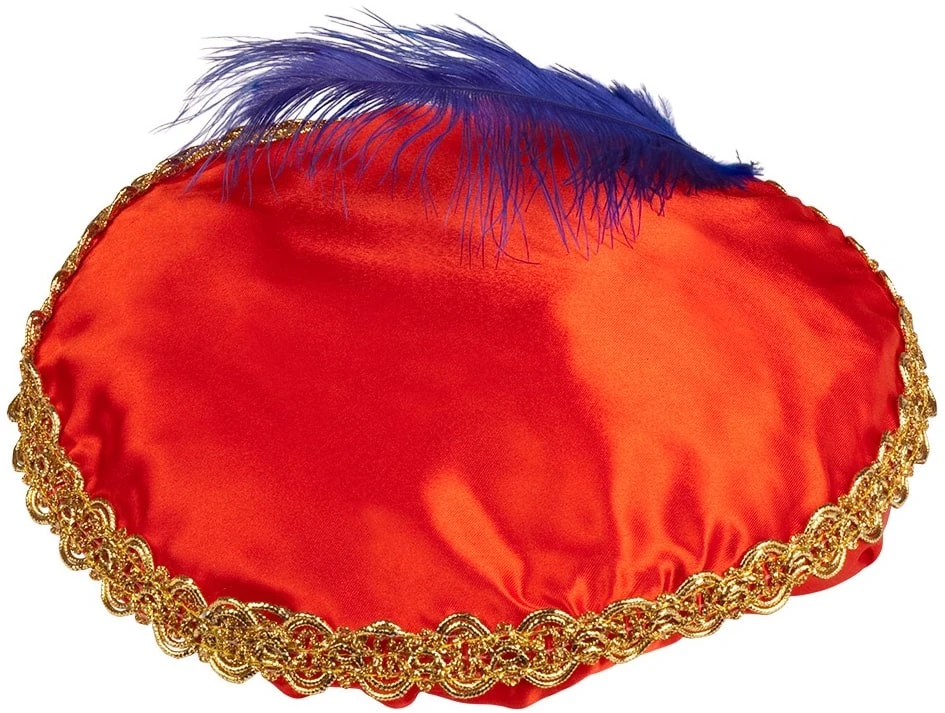 Overig Zwarte Piet Baret Rood (Satijn)