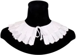 Overig Zwarte Pieten Kraag Benidorm Wit Luxe