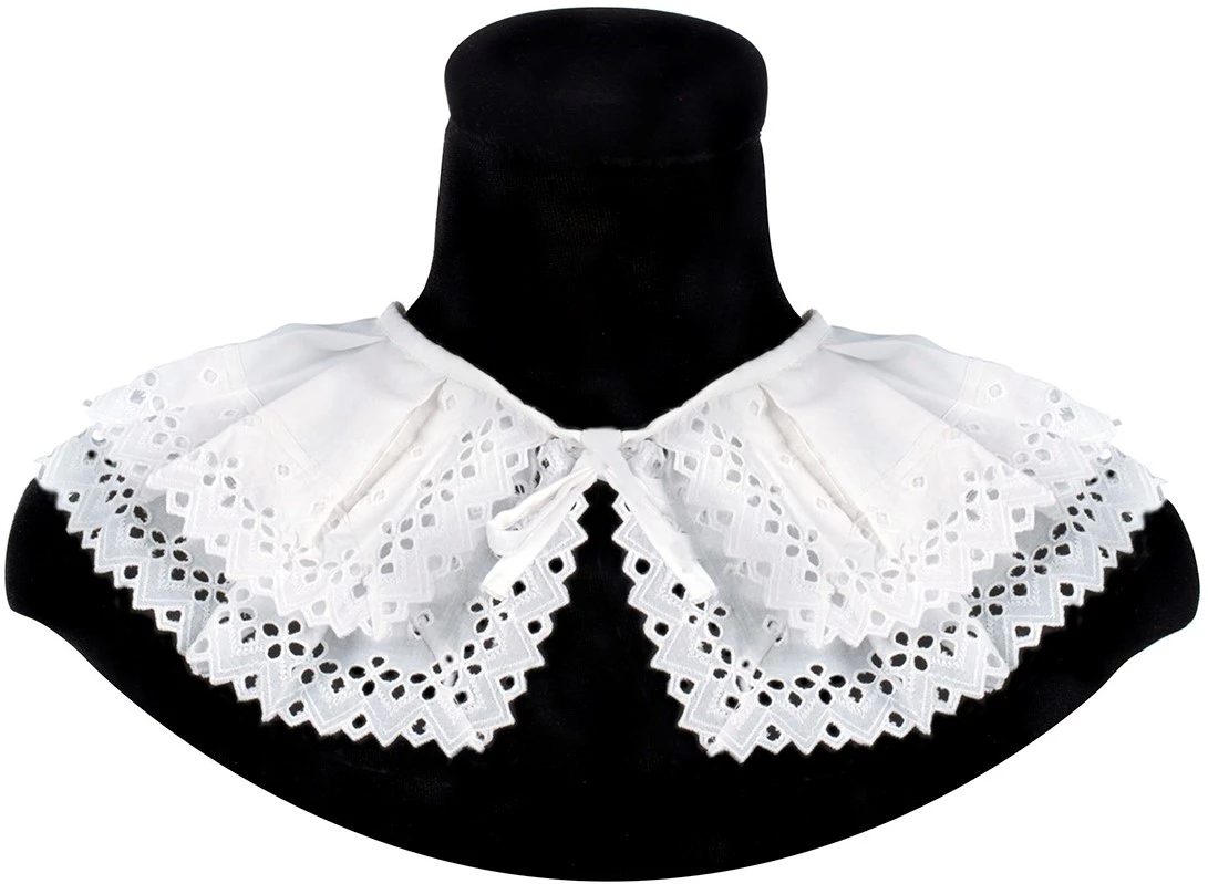 Overig Zwarte Pieten Kraag Pedro Wit Luxe