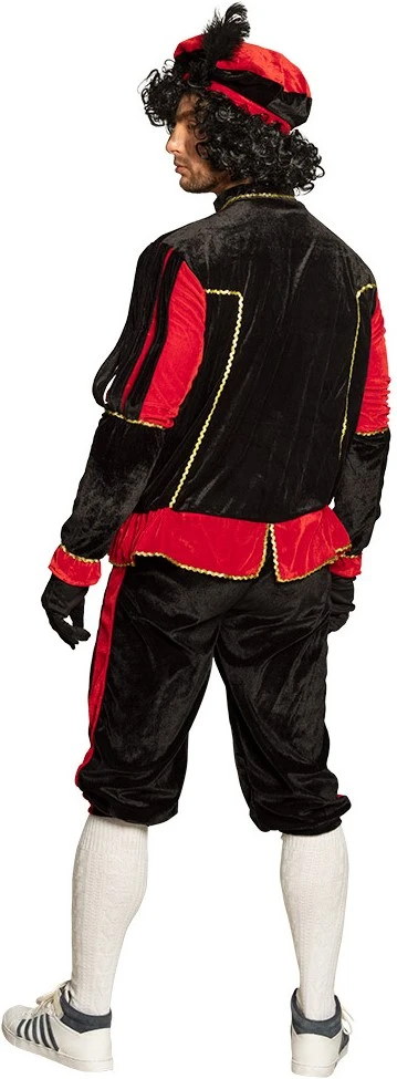 Overig Zwarte Pietenpak Zwart-Rood Voor Volwassenen - Afbeelding 5