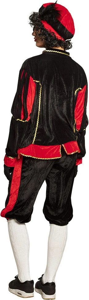Overig Zwarte Pietenpak Zwart-Rood Voor Volwassenen - Afbeelding 3