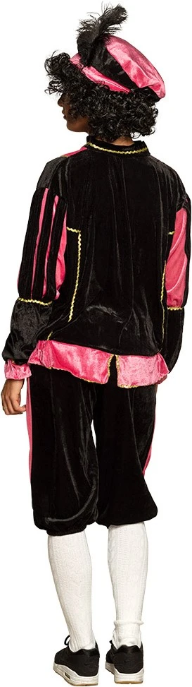 Overig Zwarte Pietenpak Zwart-Roze Voor Volwassenen - Afbeelding 2